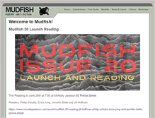 Tablet Screenshot of mudfish.org